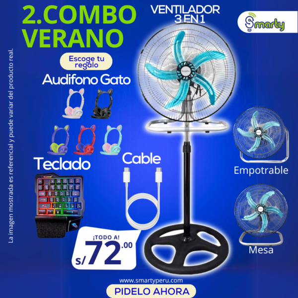 PROMO 2 - VENTILADOR 5 ASPAS