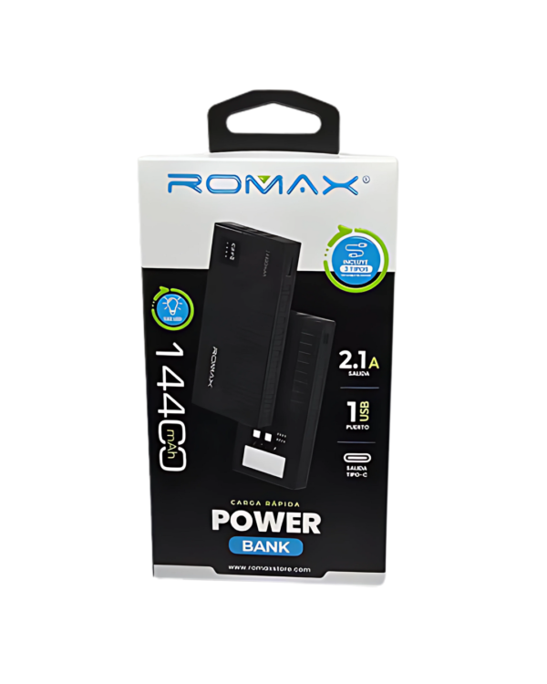 CARGADOR PORTATIL ROMAX 14400mAh