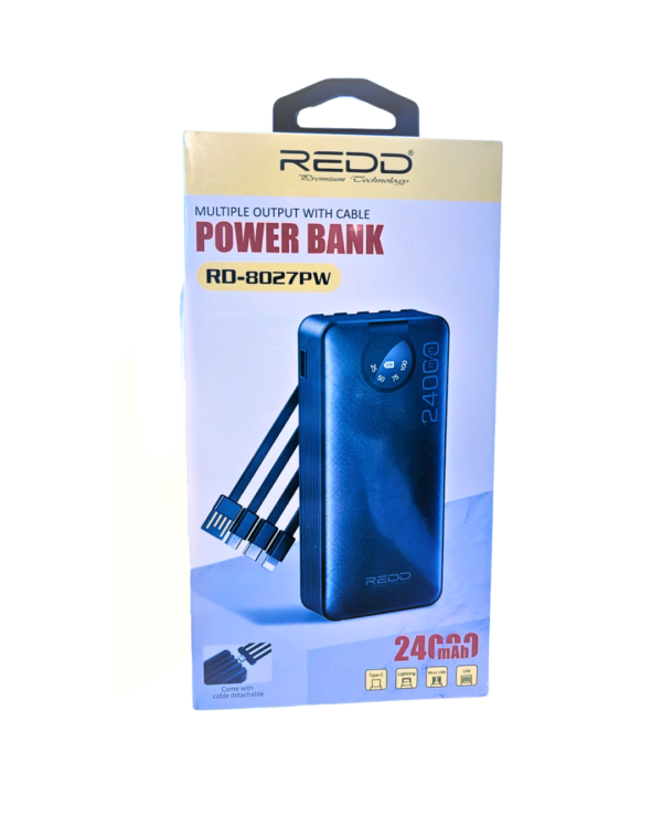 CARGADOR PORTATIL REDD 24000 mAh (8027)