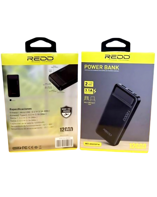 CARGADOR PORTATIL REDD 12000 mAh