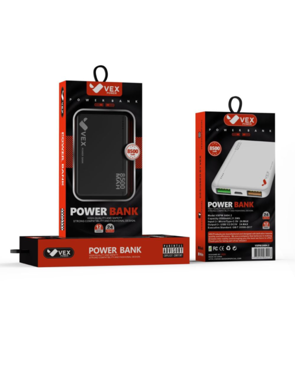 CARGADOR PORTATIL VEX 8500mAh