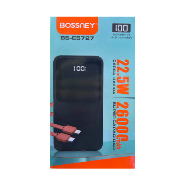 POWER BANK BOSSNEY BS-5727 26000mAh. - Imagen 6