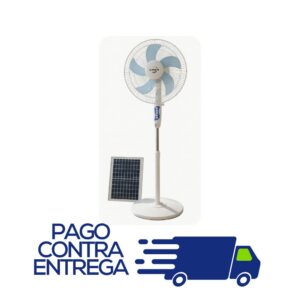VENTILADOR CHEN PANEL SOLAR 50 WATTS - 3 ASPAS 16" PULGADAS