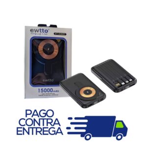 CARGADOR PORTATIL EWTTO 15000mAh Magnético MagSafe (POWER BANK)
