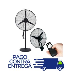 VENTILADOR 2 EN 1 INDUSTRIAL QUEEN 350 WATTS CON CONTROL - 3 ASPAS 26" PULGADAS