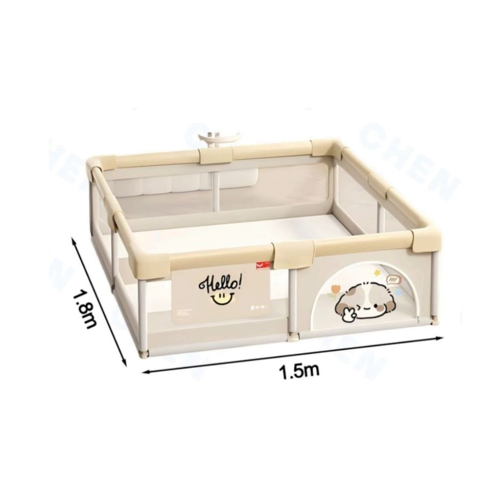 CORRAL REFORZADO PARA BEBE 180cm x 150cm - Imagen 2