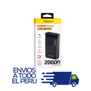 CARGADOR PORTATIL REDD 20000mAh (POWER BANK)