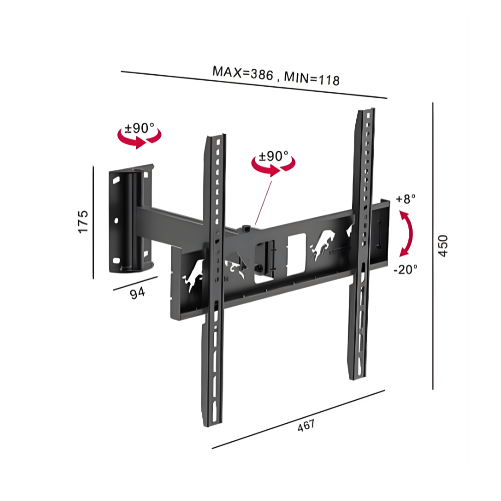 RACKS PREMIUN STAR MD3131 PARA TV DE 22 A 70" - Imagen 2