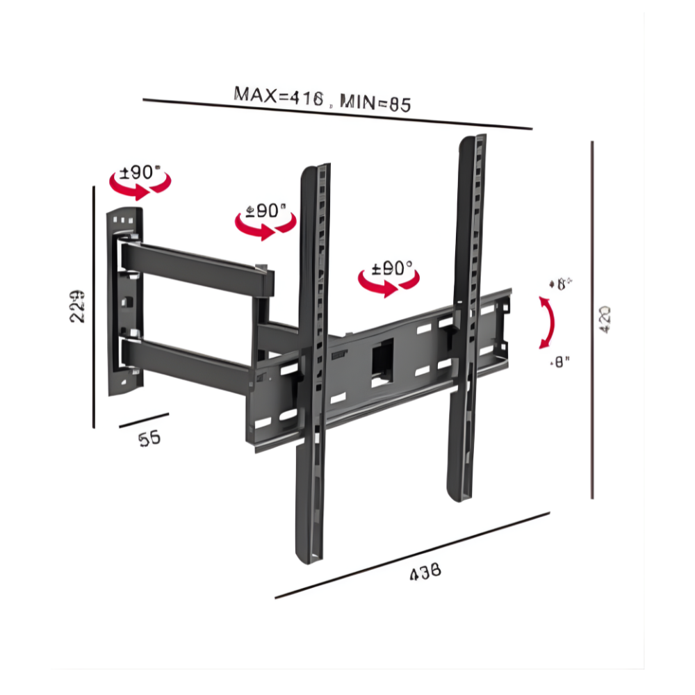 RACKS PREMIUN STAR MD3152 PARA TV DE 22 A 70" - Imagen 2