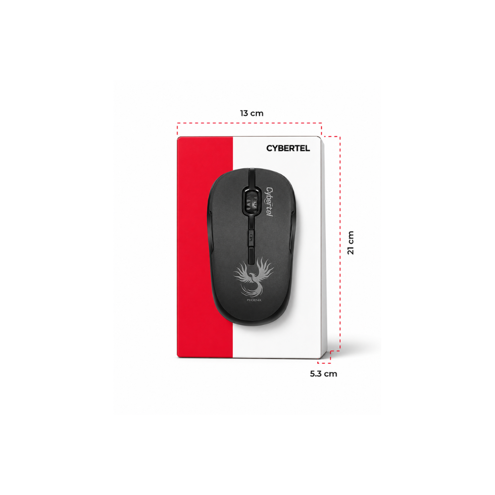 MOUSE CYBERTEL INALAMBRICO RECARGABLE Phoenix - CYB M700X - Imagen 2