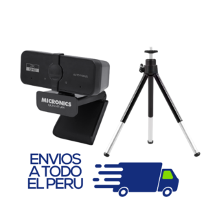 COMBO CAMARA WEB MICRONICS + SOPORTE Quantum - MIC W700