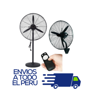 VENTILADOR INDUSTRIAL QUEEN 350W 26 PULGADAS CON CONTROL 2 EN 1
