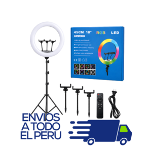 ARO DE LUZ 45CM 18" RGB - CONTROL