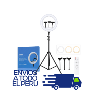 ARO DE LUZ 45CM 18" BLANCO/CALIDO CONTROL